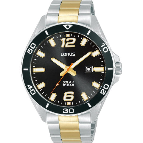 The Watch Boutique Lorus Gents Two-Tone 3-Hands Solar Watch