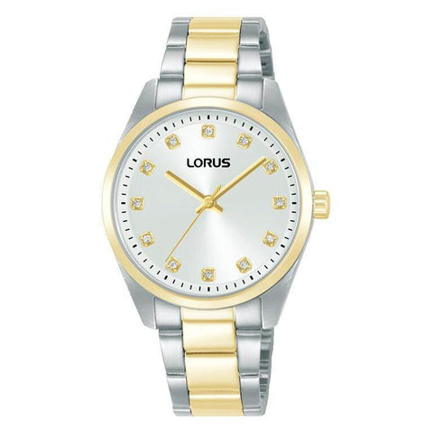 The Watch Boutique Lorus Ladies 2-Tone Silver Dial Watch
