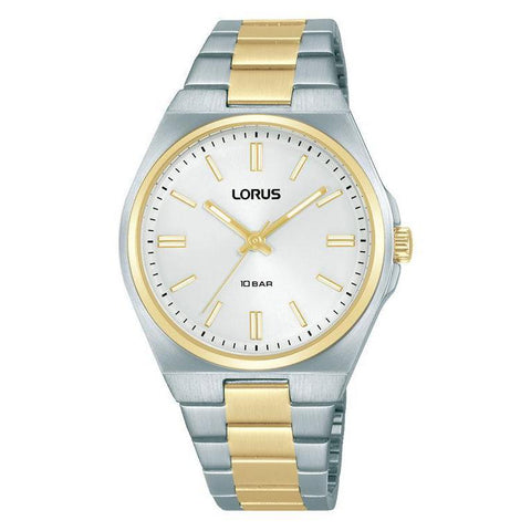 The Watch Boutique Lorus Ladies 2-Tone Silver Dial Watch