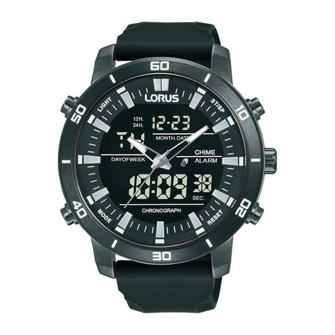 The Watch Boutique Lorus Mens Grey Digits Sports Watch