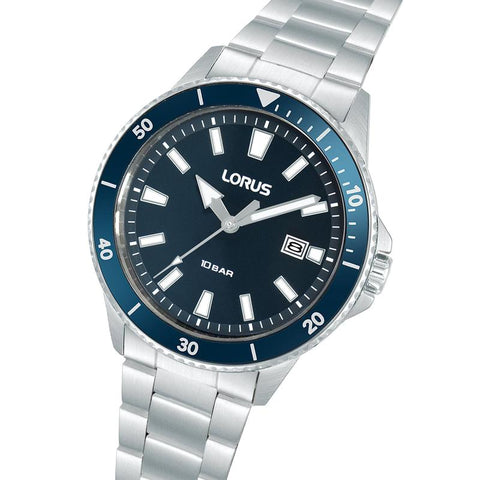 The Watch Boutique Lorus Men's Sports Watch Dark Blue Matte Dial