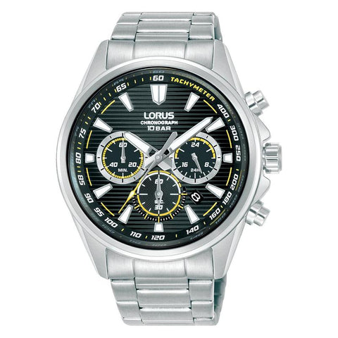 The Watch Boutique Lorus Men's Stainless Steel Chronograph Watch