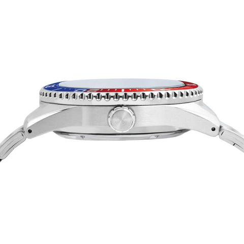 Lorus Sports Men's Automatic Watch Stainless Steel Silver White Sunray Dial
