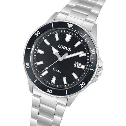 The Watch Boutique Lorus Sports Men's Quartz Watch Dark Grey Matte Dial