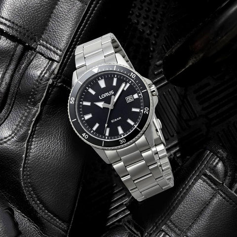 The Watch Boutique Lorus Sports Men's Quartz Watch Dark Grey Matte Dial