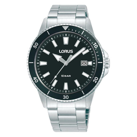 The Watch Boutique Lorus Sports Men's Quartz Watch Dark Grey Matte Dial