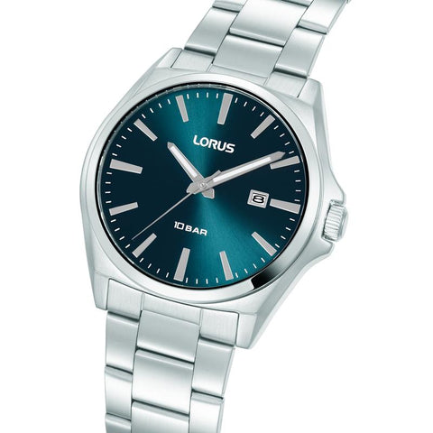 The Watch Boutique Lorus Sports Men's Quartz Watch Lake Blue Sunray Dial