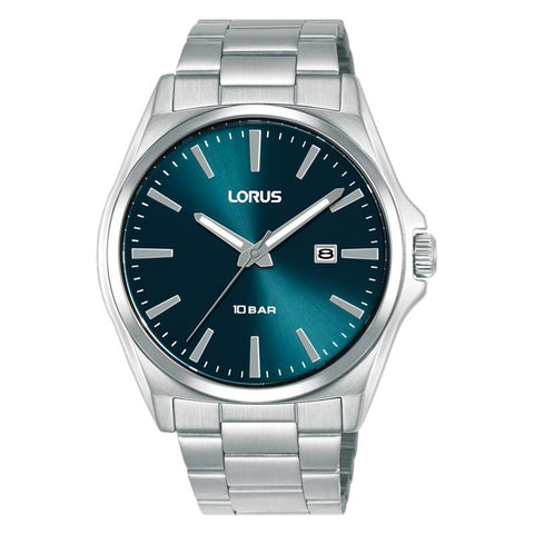 The Watch Boutique Lorus Sports Men's Quartz Watch Lake Blue Sunray Dial