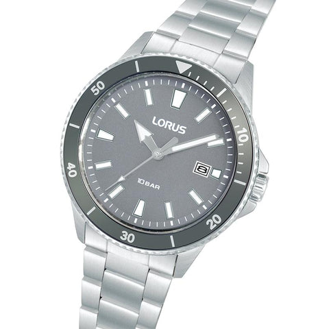 The Watch Boutique Lorus Sports Men's Quartz Watch Light Grey Sunray Dial