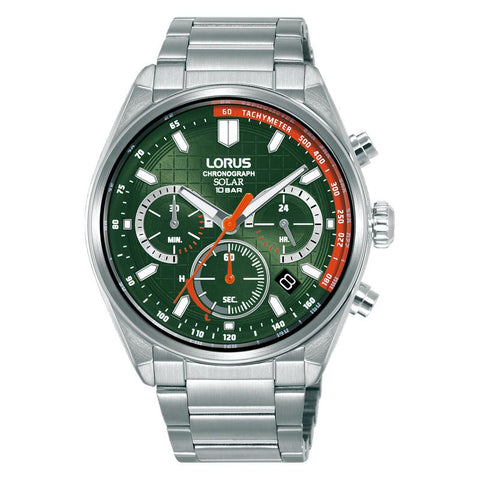 The Watch Boutique Lorus Sports Quartz Dark Green Sunray Dial Men's Watch