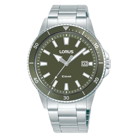 The Watch Boutique Lorus Sports Quartz Watch Dark Green Matte Dial