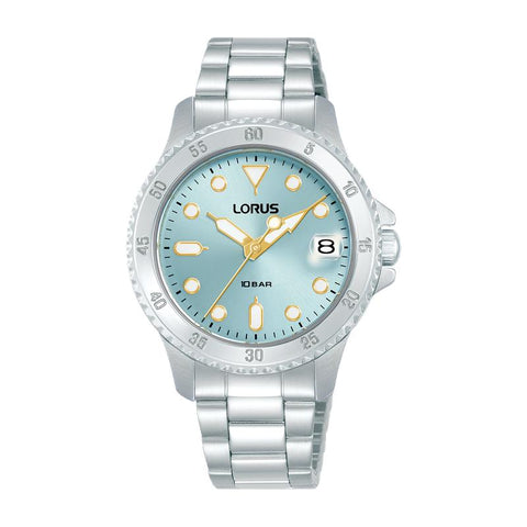 The Watch Boutique Lorus Sports Women's Quartz Watch Light Blue Sunray Dial