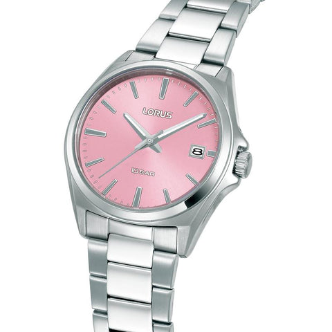 The Watch Boutique Lorus Sports Women's Quartz Watch Pink Sunray Dial