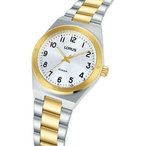 The Watch Boutique Lorus Sports Women's Quartz Watch Silver White Sunray Dial