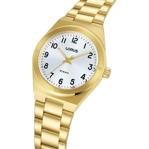 The Watch Boutique Lorus Sports Women's Quartz Watch Silver White Sunray Dial