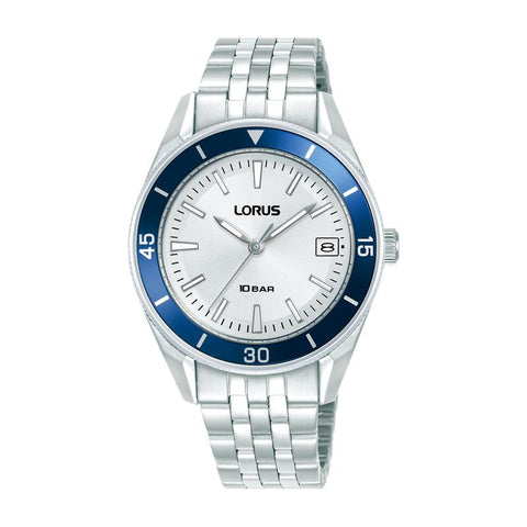 The Watch Boutique Lorus Sports Women's Quartz Watch Silver White Sunray Dial