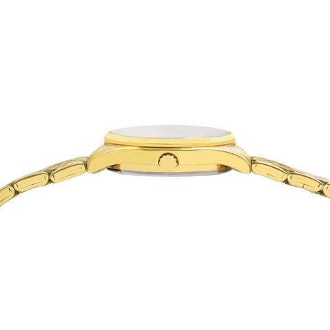 Lorus Women's Quartz Watch Silver Champagne Sunray Dial
