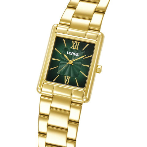 The Watch Boutique Lorus Women's Quartz Watch Silver Dark Green Gradation Dial