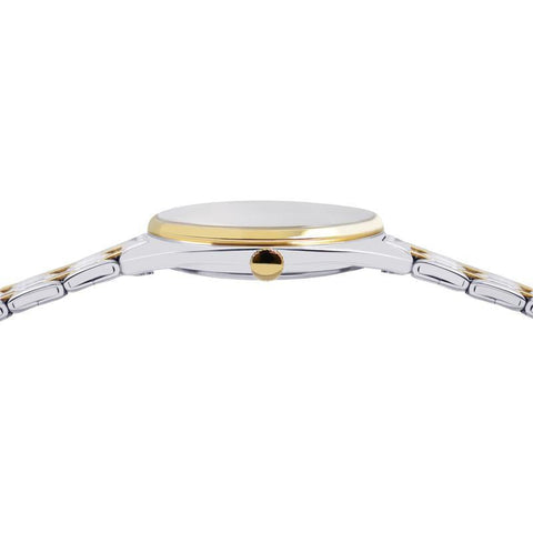 The Watch Boutique Lorus Women's Quartz Watch Silver Light Champagne Sunray Dial