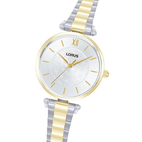 The Watch Boutique Lorus Women's Quartz Watch Silver White Sunray Dial