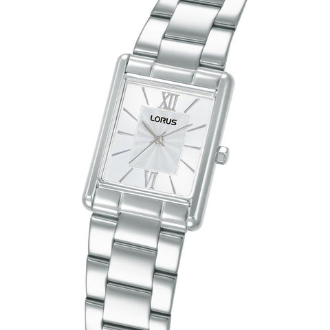 The Watch Boutique Lorus Women's Quartz Watch Silver White Sunray Dial