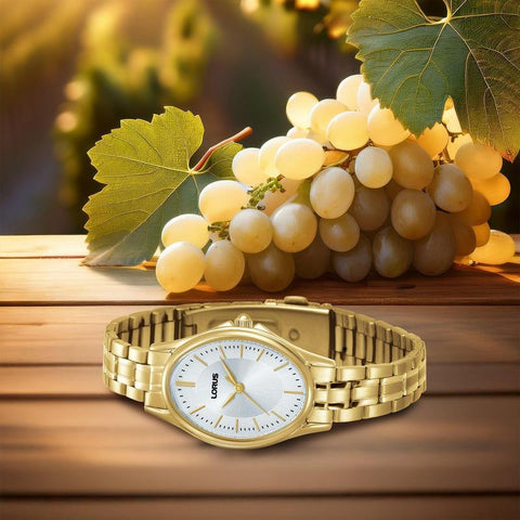 The Watch Boutique Lorus Women's Quartz Watch Silver White Sunray Dial