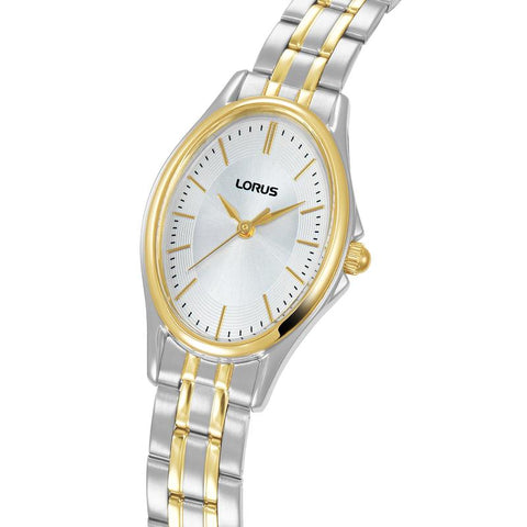 Lorus Women's Quartz Watch Silver White Sunray Dial