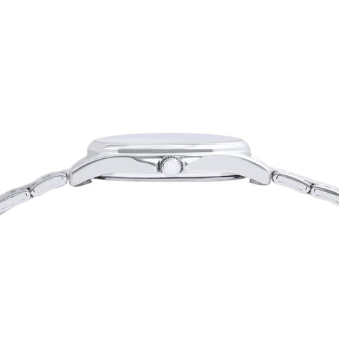Lorus Women's Quartz Watch Silver White Sunray Dial