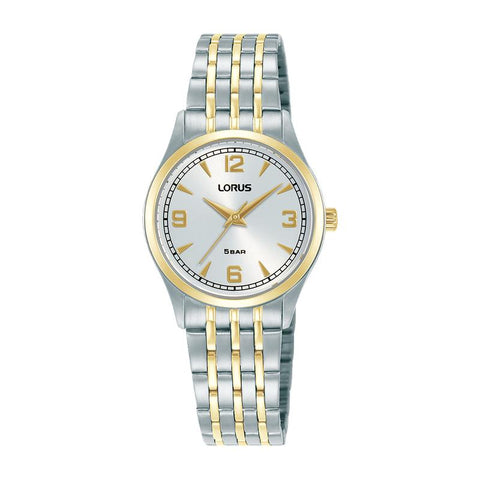 The Watch Boutique Lorus Women's Quartz Watch Silver White Sunray Dial