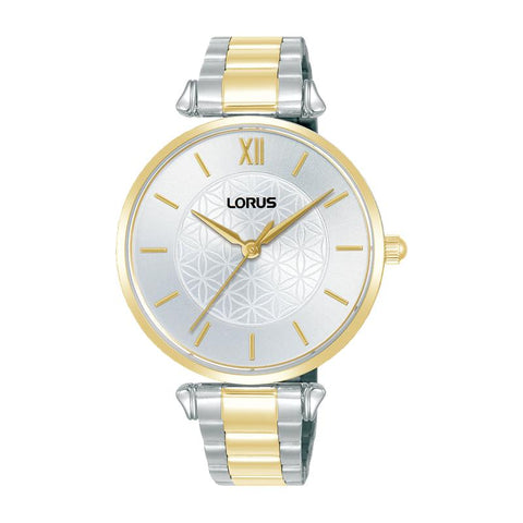The Watch Boutique Lorus Women's Quartz Watch Silver White Sunray Dial