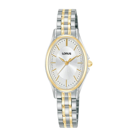 Lorus Women's Quartz Watch Silver White Sunray Dial