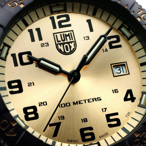 The Watch Boutique Luminox Leatherback Sea Turtle Giant 44mm Gold Dial Men's Outdoor Watch