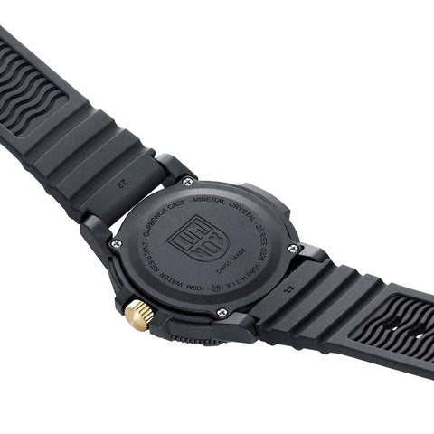 The Watch Boutique Luminox Leatherback Sea Turtle Giant 44mm Gold Dial Men's Outdoor Watch
