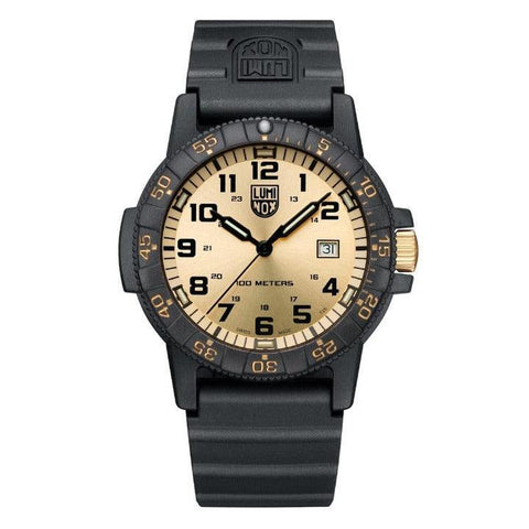 The Watch Boutique Luminox Leatherback Sea Turtle Giant 44mm Gold Dial Men's Outdoor Watch