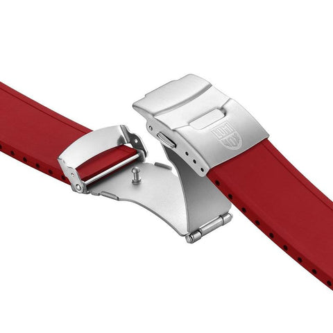 The Watch Boutique Luminox Red Nitrile Rubber Watch Strap 24mm