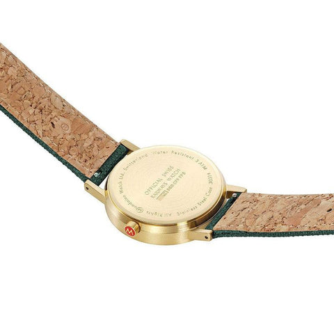 The Watch Boutique Mondaine Classic Forest Green Textile Analogue Watch 36mm