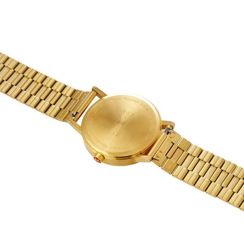 The Watch Boutique Mondaine Classic Golden Stainless Steel Analogue Watch 40mm