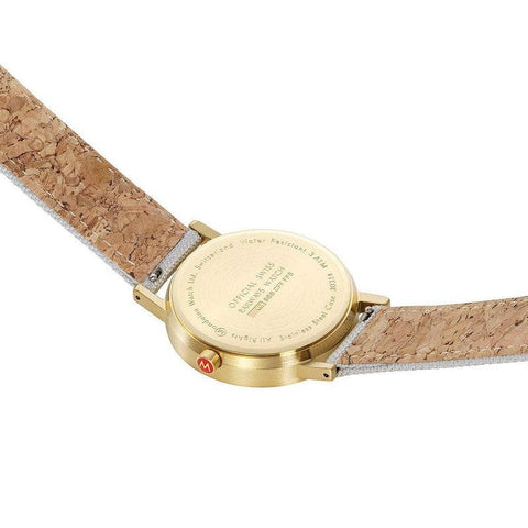 The Watch Boutique Mondaine Classic Good Gray Textile Analogue Watch 36mm