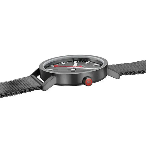 The Watch Boutique Mondaine Classic Quartz Watch Grey Dial