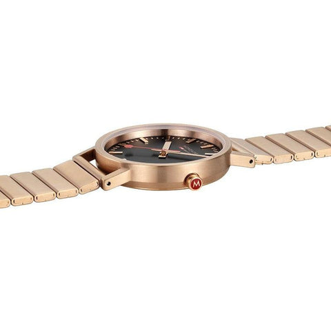 The Watch Boutique Mondaine Classic Rose Gold Tone Stainless Steel Analogue Watch 36mm