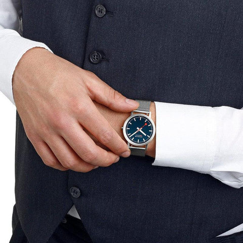 The Watch Boutique Mondaine Classic Stainless Steel Analogue Watch 36mm
