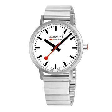 The Watch Boutique Mondaine Classic Stainless Steel Analogue Watch