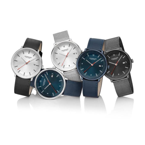 The Watch Boutique Mondaine Doppio 41mm Leather Watch