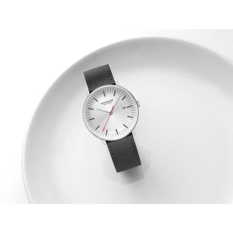 The Watch Boutique Mondaine Doppio 41mm Leather Watch