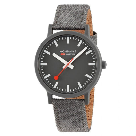 The Watch Boutique Mondaine Essence Grey 41mm Sustainable Watch