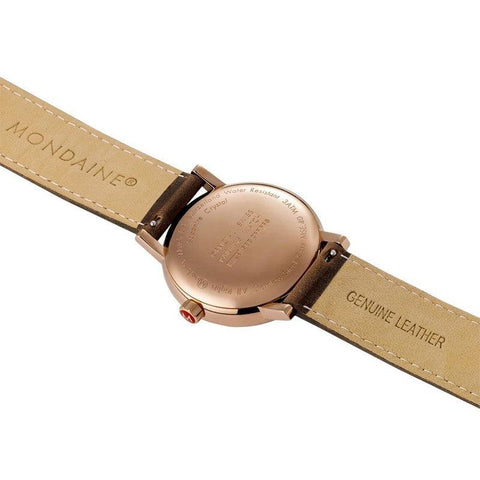 The Watch Boutique Mondaine Evo2 Brown Leather Analogue Watch 40mm