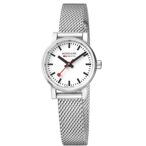The Watch Boutique Mondaine Evo2 Stainless Steel Analogue Watch 26mm
