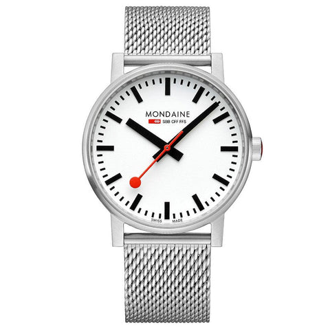 The Watch Boutique Mondaine Evo2 Stainless Steel Analogue Watch 43mm
