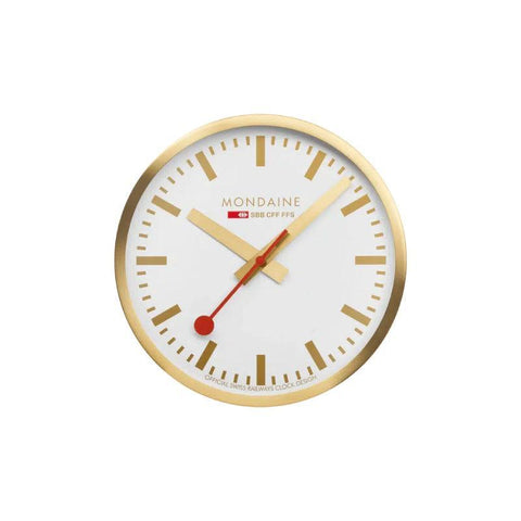 The Watch Boutique Mondaine Golden Wall Clock 40cm
