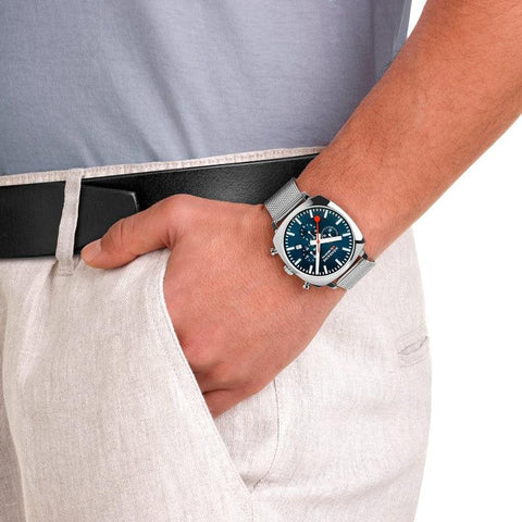 The Watch Boutique Mondaine Grand Cushion Chrono Watch 41mm